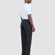 Tech Linen Elastic Pants Black