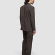 Tech Wool Blazer Dark Cocoa Brown Regular