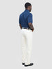 Textured Knitted Short Sleeve Polo Shirt Navy