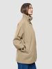 Women Waterproof Trench Coat Short Sand Grain