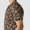 Bowling Short Sleeve Shirt Dark Paisley