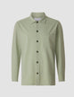 Tech Linen Overshirt Neutral Green